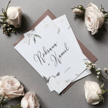 Zaproszenie ślubne Floral